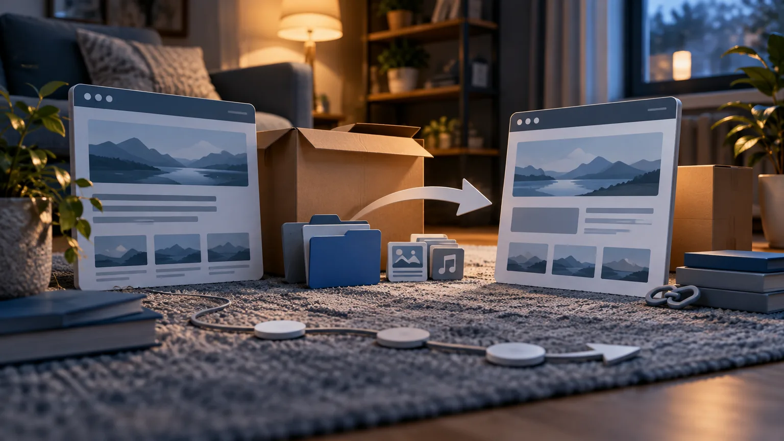 Illustrative image: migrate website builder