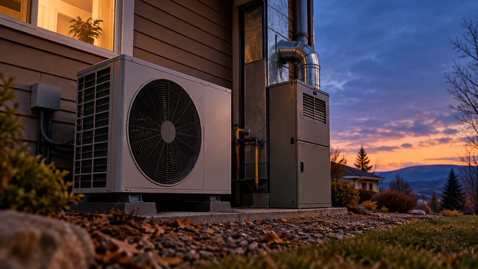 Illustrative image: heat pump vs gas furnace cost