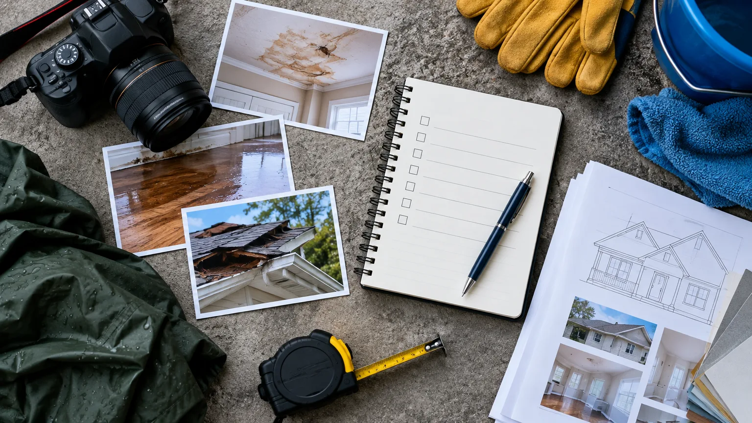 Illustrative image: how to file a home insurance claim
