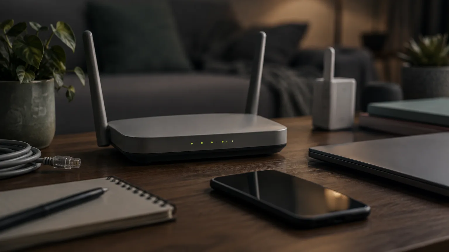 Illustrative image: test home Wi-Fi speed