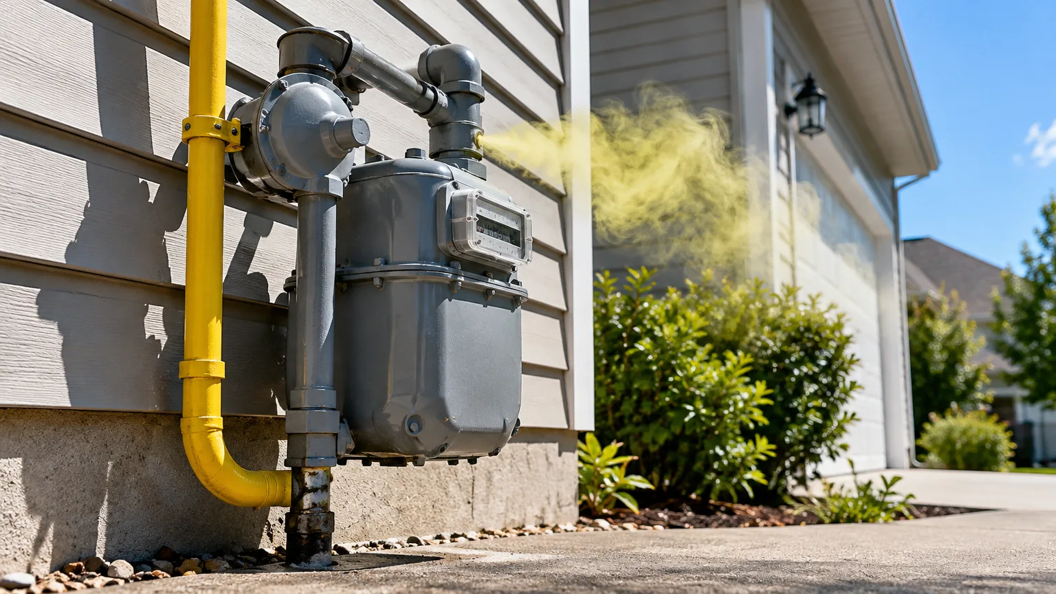 Illustrative image: what to do if you smell gas